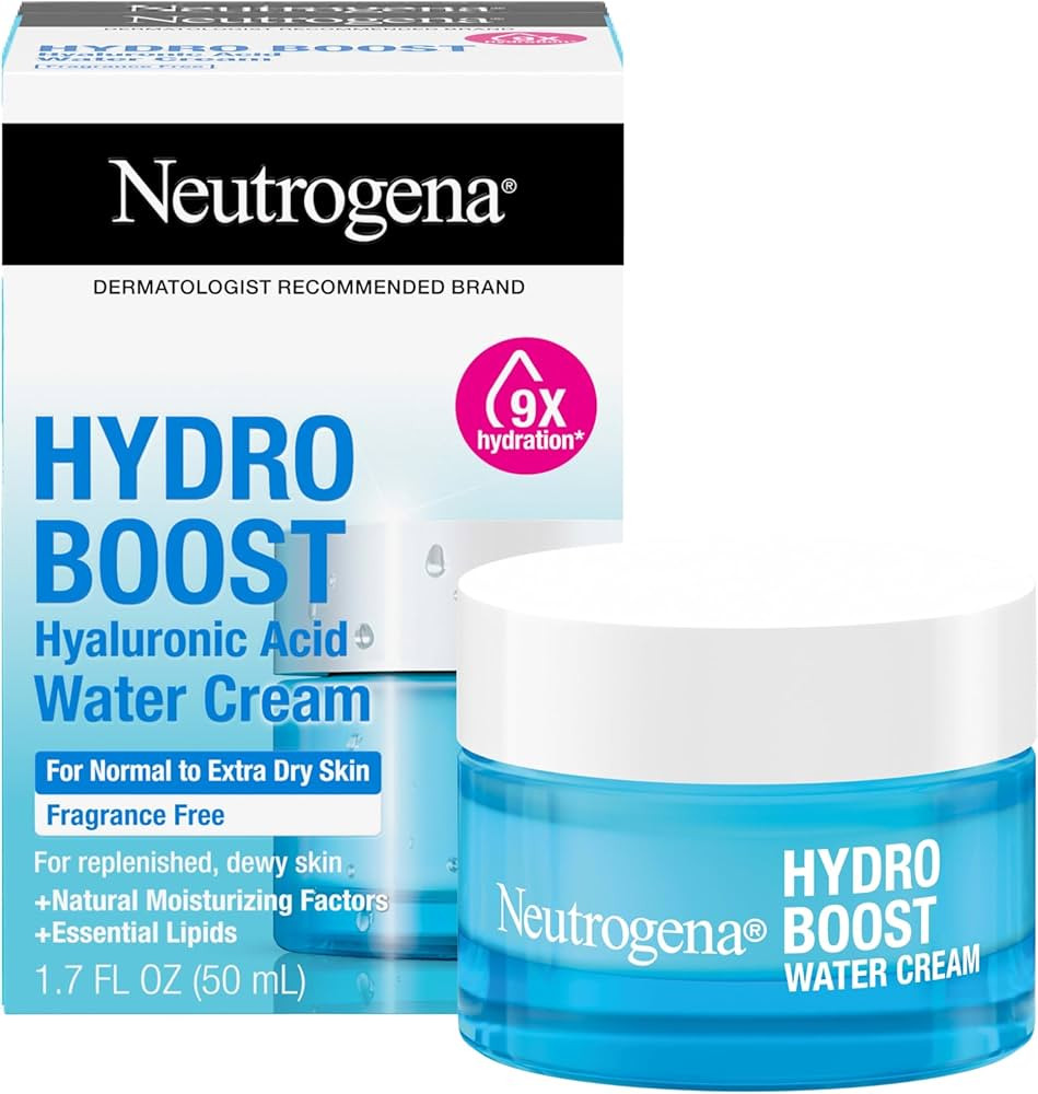 Neutrogena Hydro Boost Skincare Set, Hydro Boost Fragrance Free Gel Cream Face Moisturizer, 1.7 f... | Amazon (US)