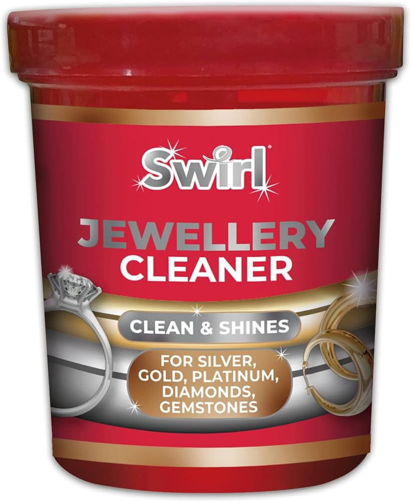 Swirl Liquid Jewellery Cleaner with Basket for Silver, Gold, Platinum, Gemstones & Diamonds | Cle... | Amazon (UK)