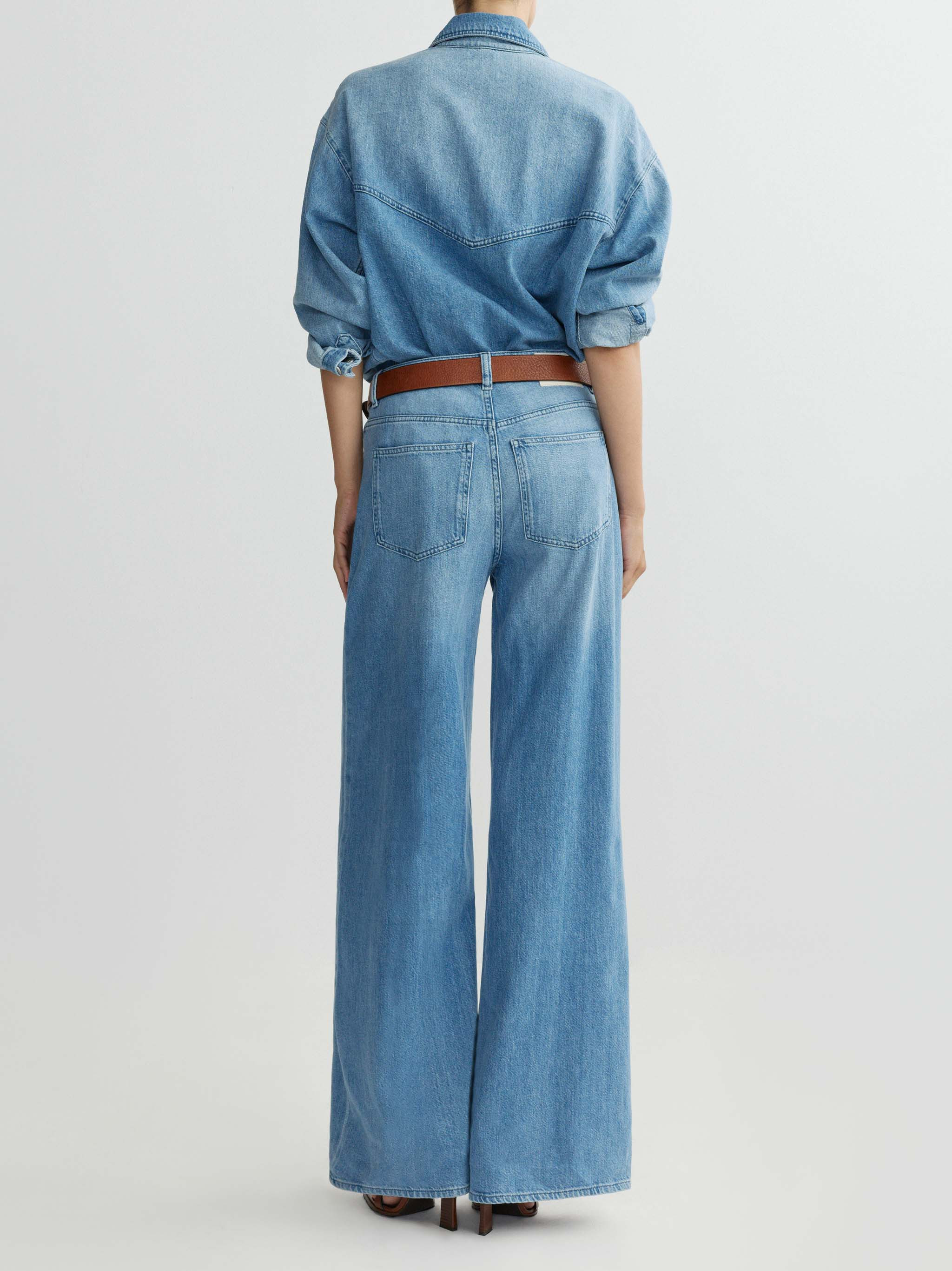 Alex Baggy Wide Leg Low Rise 32” Jeans | Riverbank Aura | DL 1961 Women