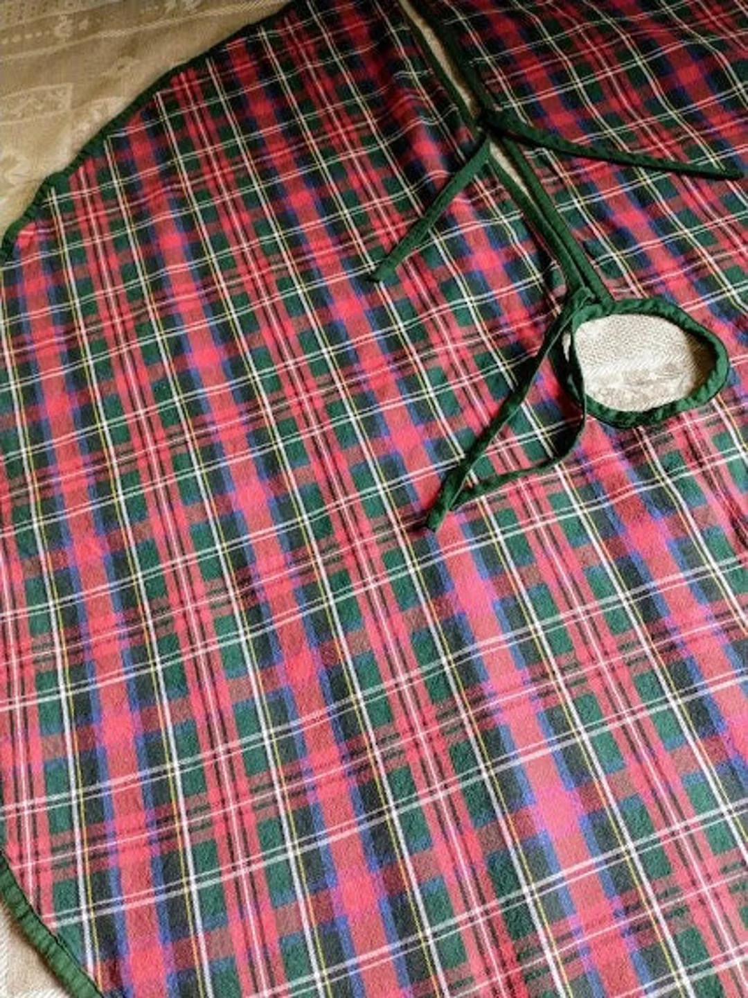 Tartan Plaid Tree Skirt All Cotton  42 Round Reverses - Etsy | Etsy (US)