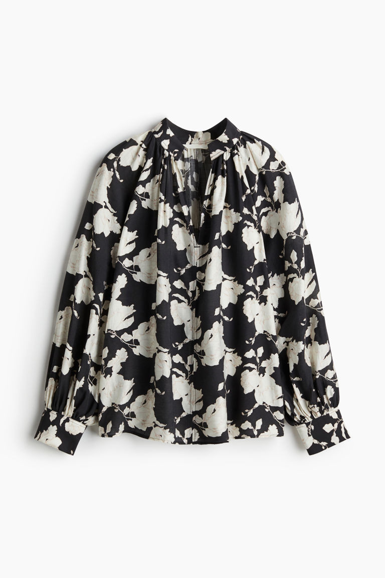 H & M - Oversized Blouse - Black | H&M (US + CA)