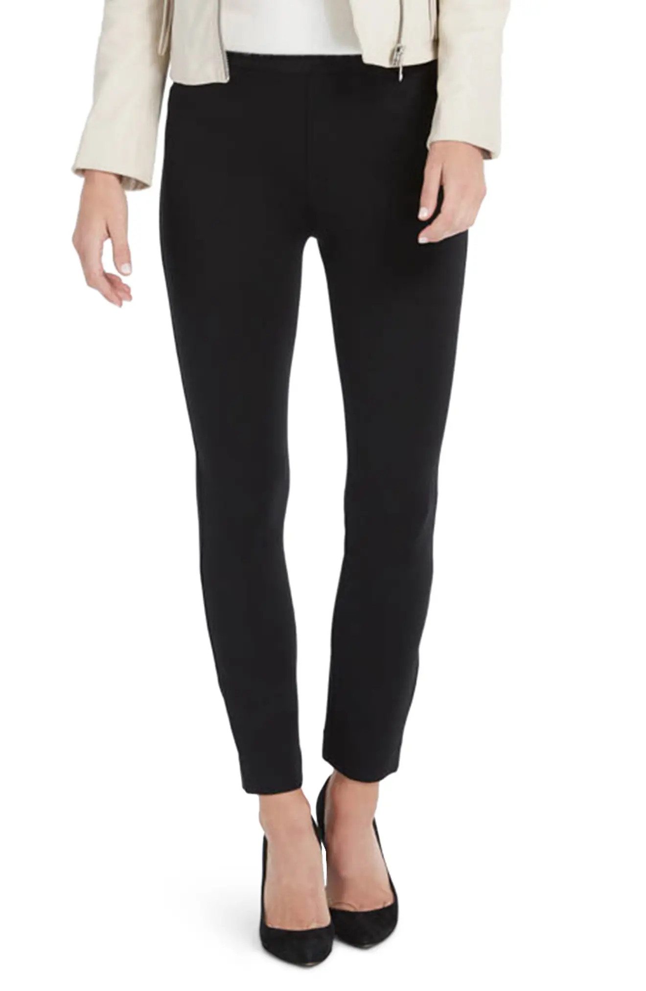 Women's Spanx The Perfect Black Pants - Back Seam Skinny Pants, Size Medium - Black | Nordstrom