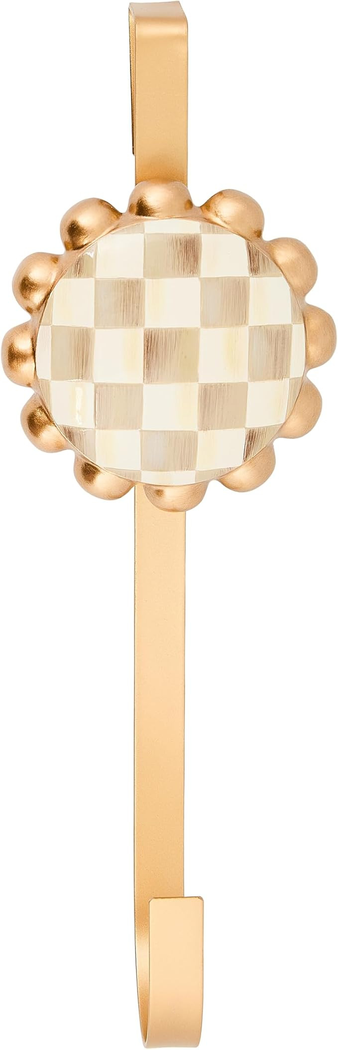 MACKENZIE-CHILDS Wreath Hanger, Brown-and-White Mocha Check | Amazon (US)