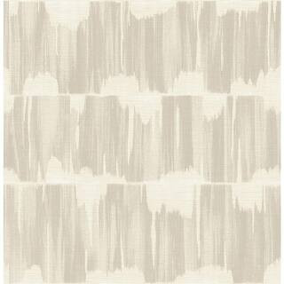 Serendipity Beige Shibori Paper Strippable Roll (Covers 56.4 sq. ft.) | The Home Depot