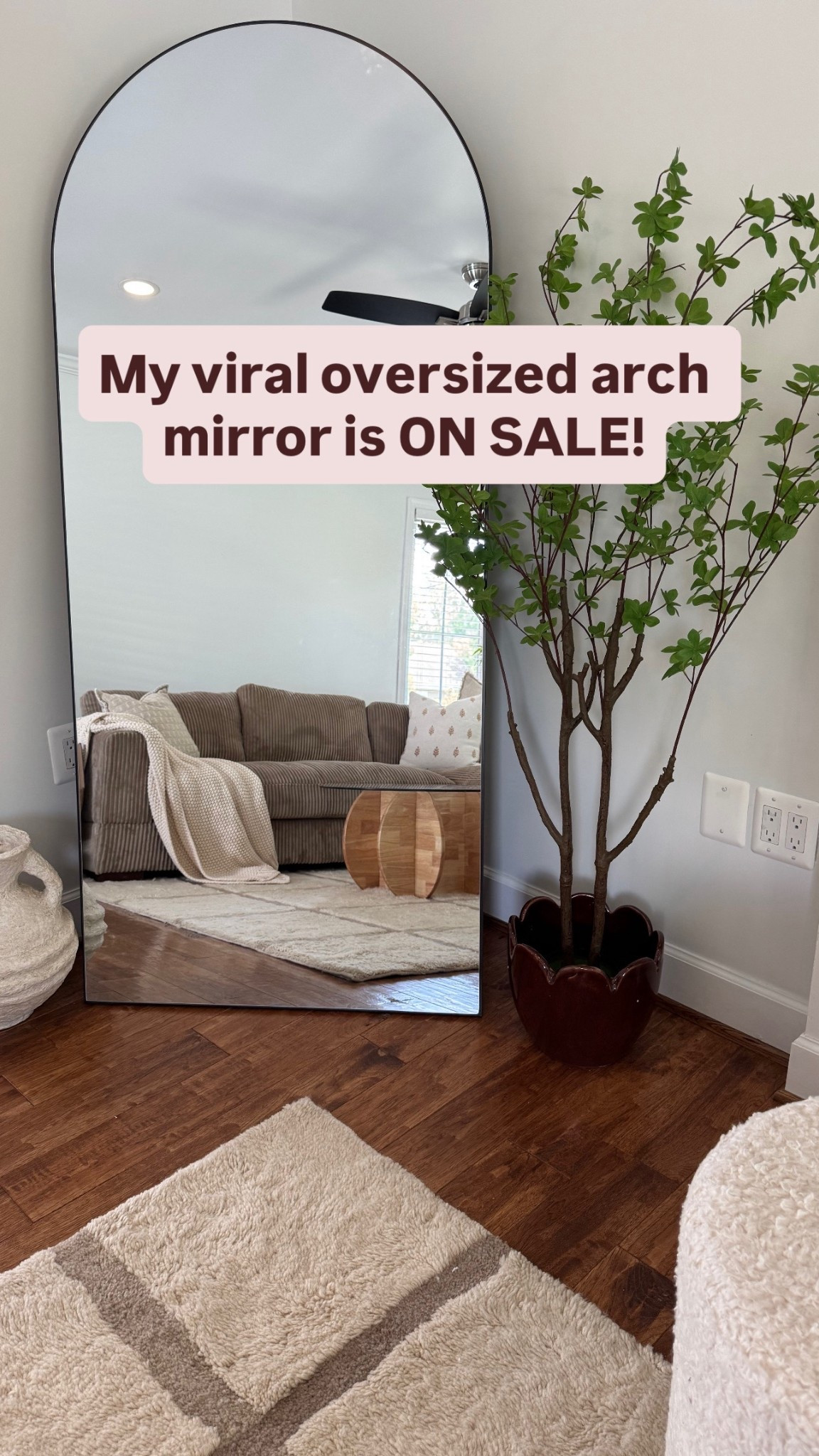 Such a great deal for this beautiful modern oversized arched mirror! It elevates any space in your home 😍

#LTKHome #LTKStyleTip #LTKSaleAlert