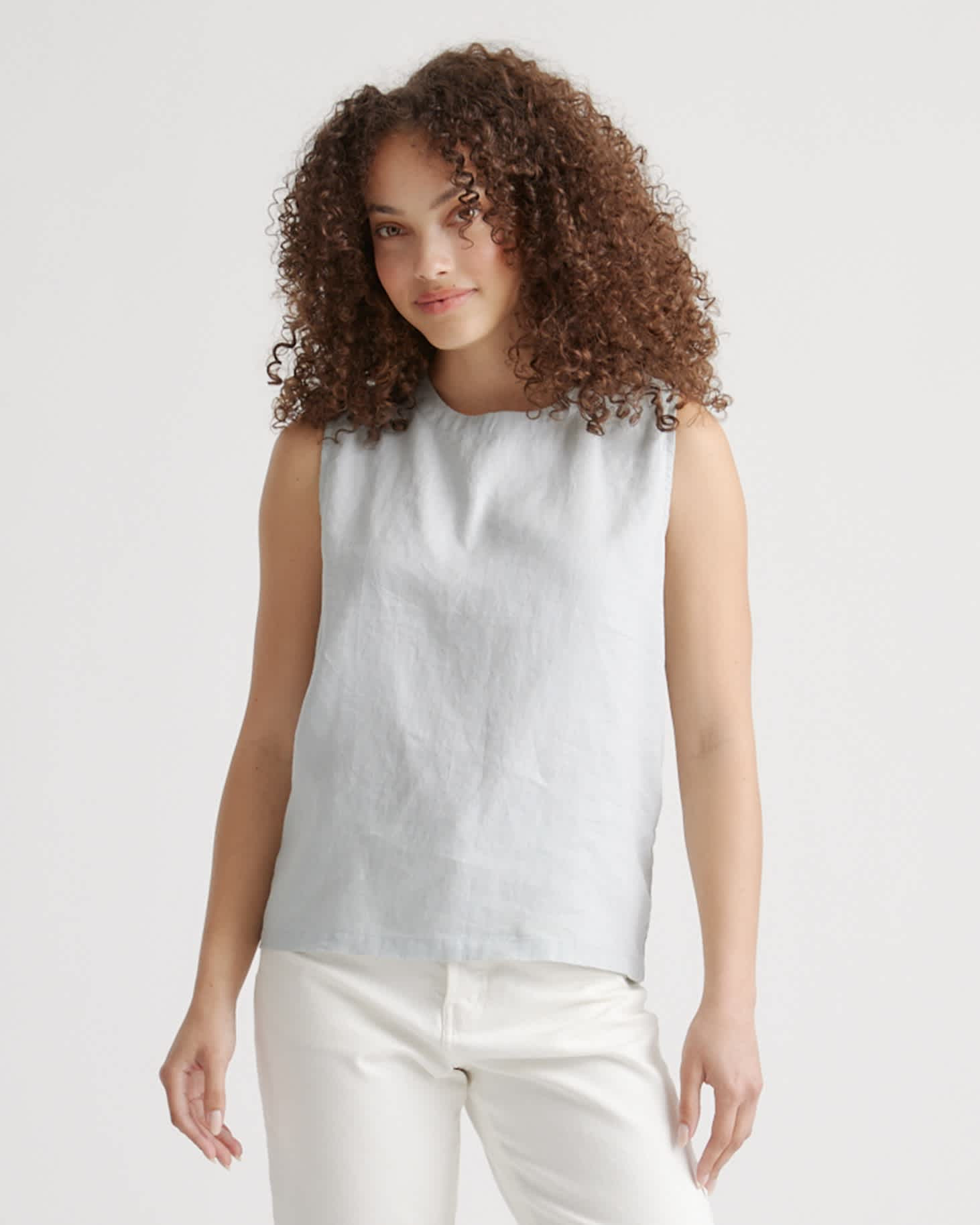 100% European Linen Tank | Quince