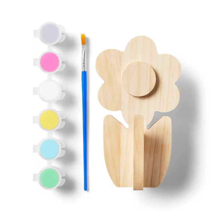 3pc Freestanding Wood Base 3d Flower - Mondo Llama™ : Target | Target