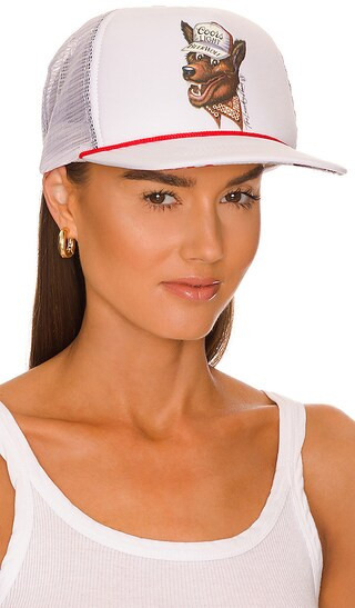 The Laundry Room Beer Wolf Trucker Hat in White. | Revolve Clothing (Global)