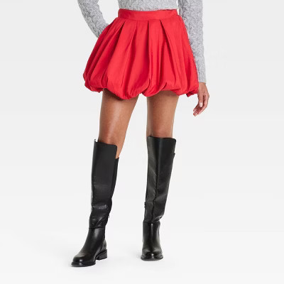 Women's Bubble Hem Mini Skirt - A New Day™ | Target