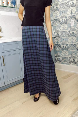 Blackwatch Plaid Maxi Skirt | Sail to Sable