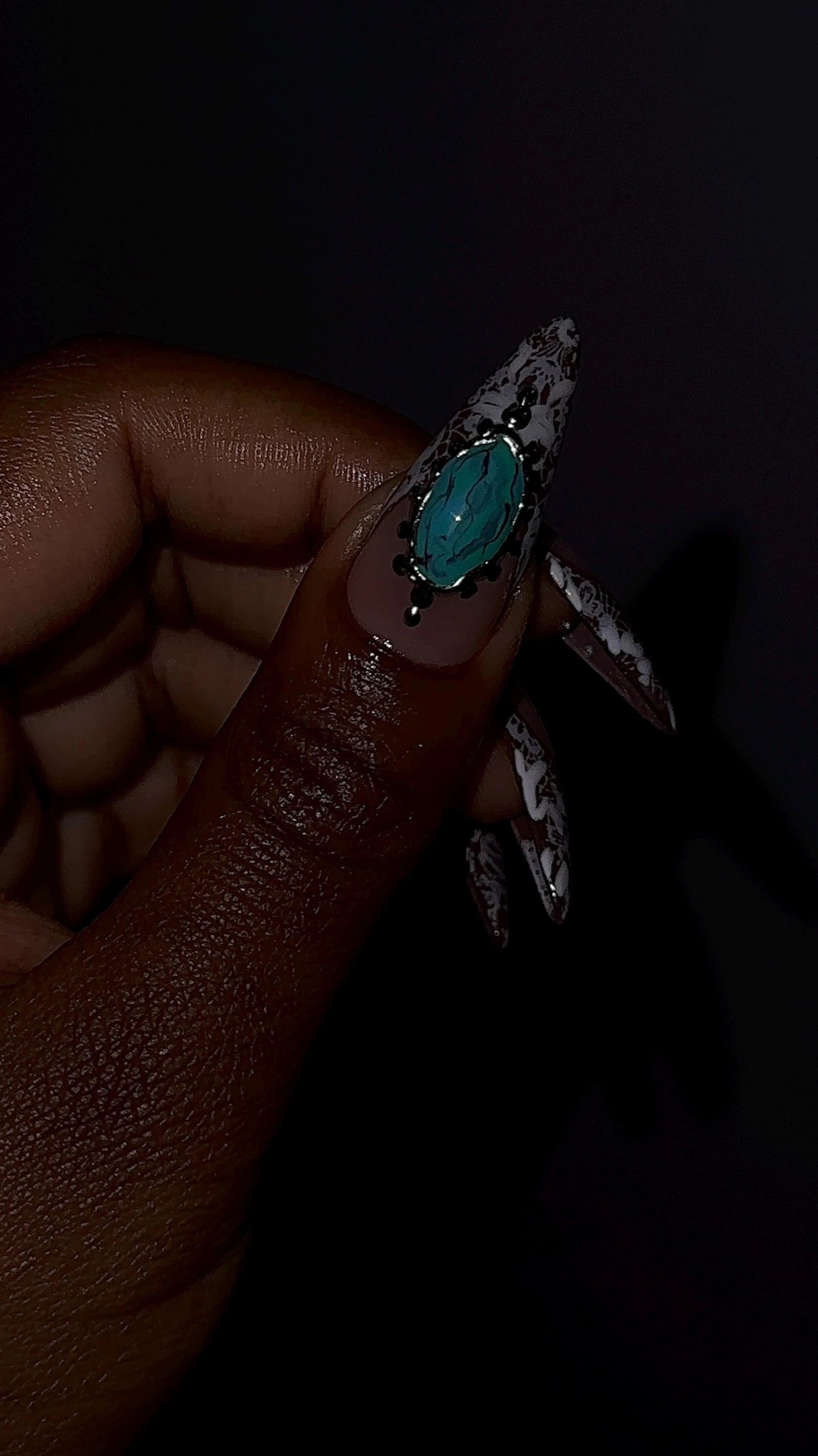 Western Lace Frenchies | Cowboy Carter Inspired Press on Nails - Etsy | Etsy (US)