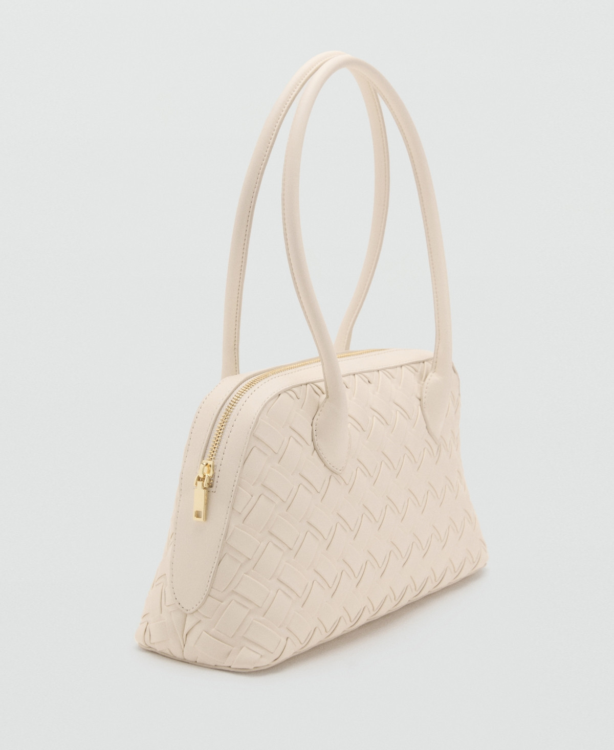 Mango Women's Braided Bowling Bag - Off White | Macy's