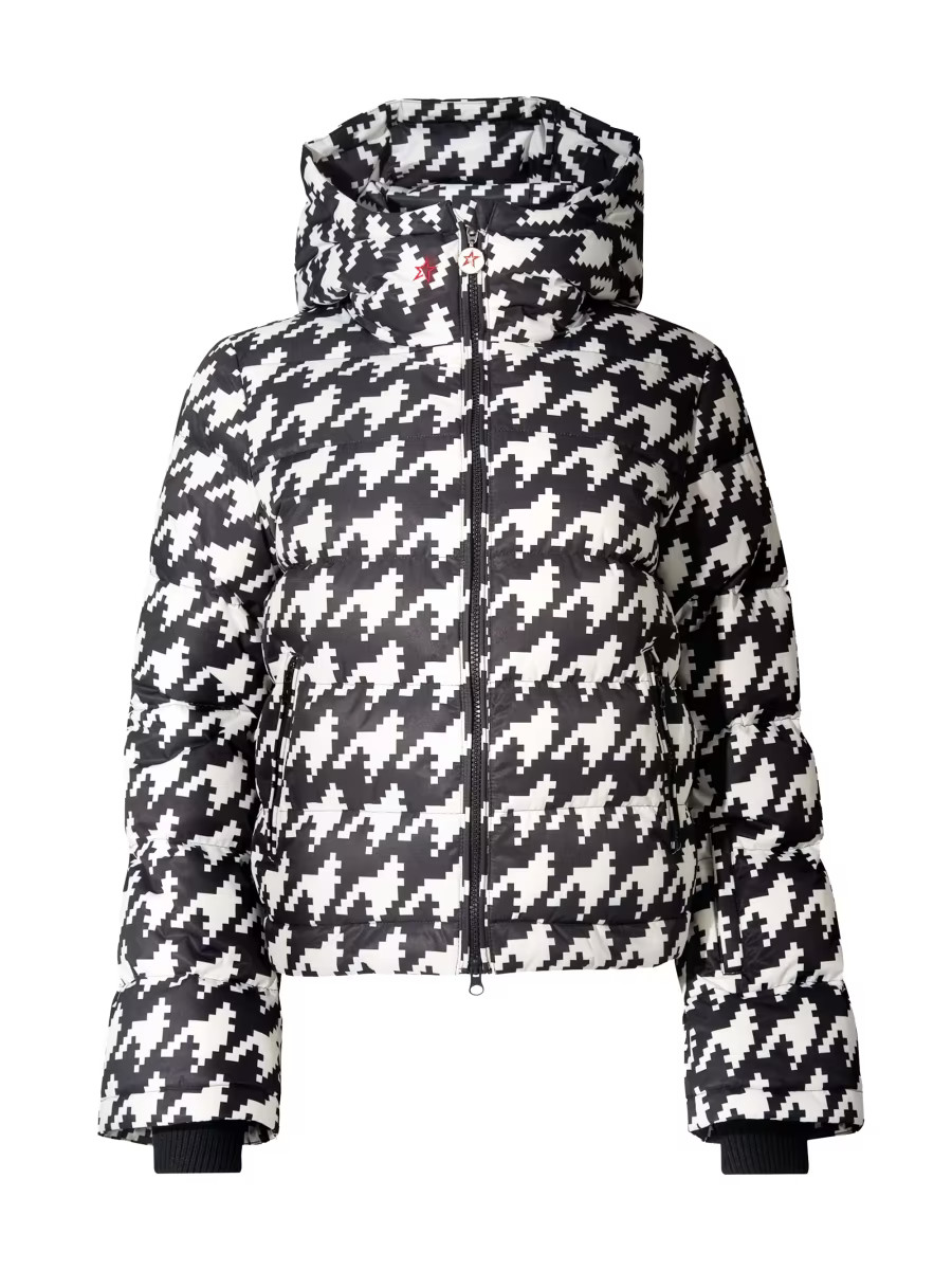 Polar Flare Houndstooth Down Ski Jacket | Saks Fifth Avenue
