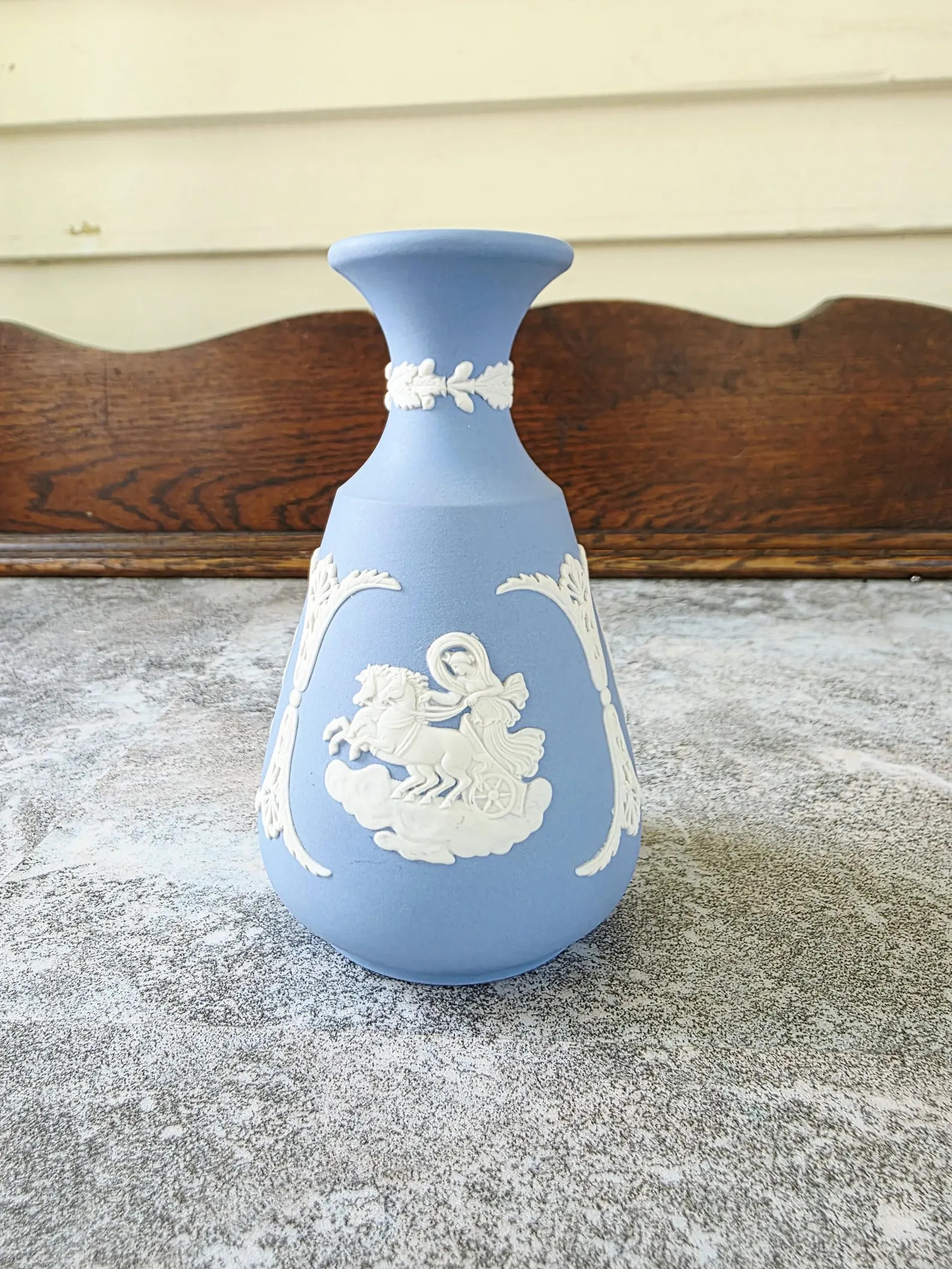 Vintage Wedgewood Jasperware blue bud vase: 5 inch with Cameo relief | Etsy (Global)