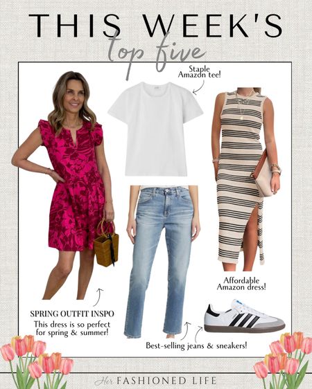This Week’s Top 5!

Evereve Dress
Amazon tee
Amazon dress
Adidas Samba sneakers

#LTKSeasonal #LTKstyletip #LTKfindsunder50