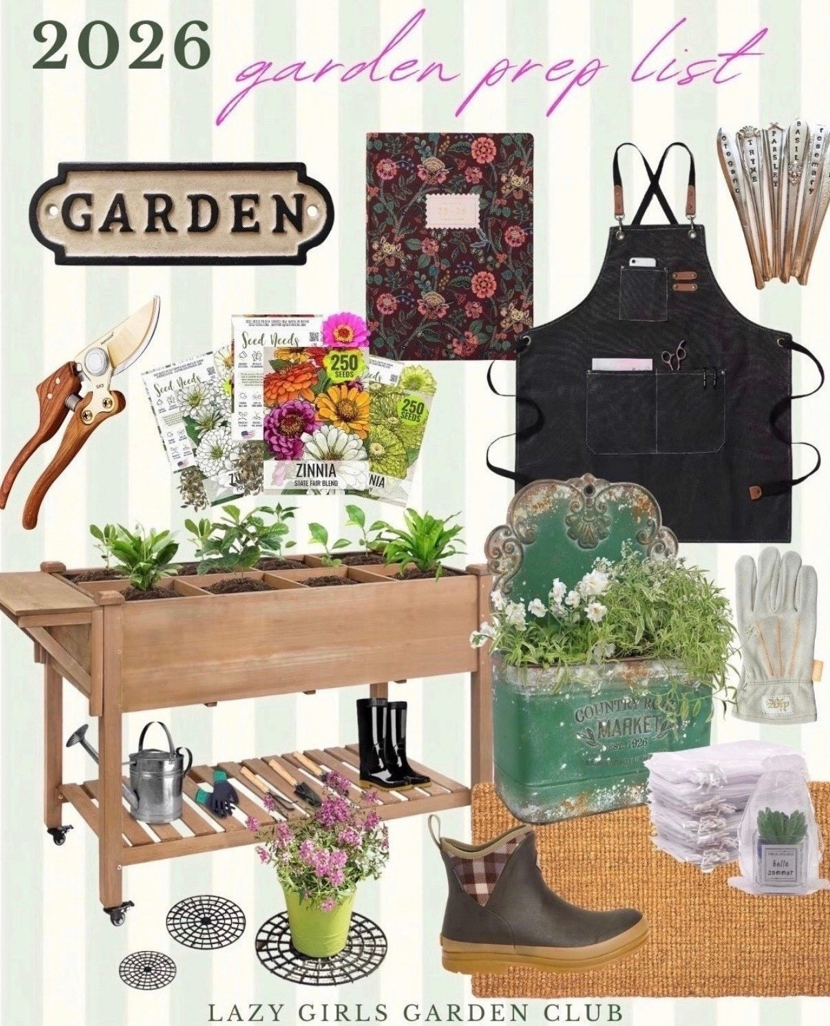 My 2026 garden prep list 🌸