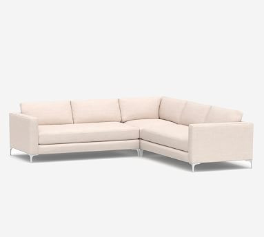 Jake Upholstered 3-Piece L-Sectional | Pottery Barn (US)
