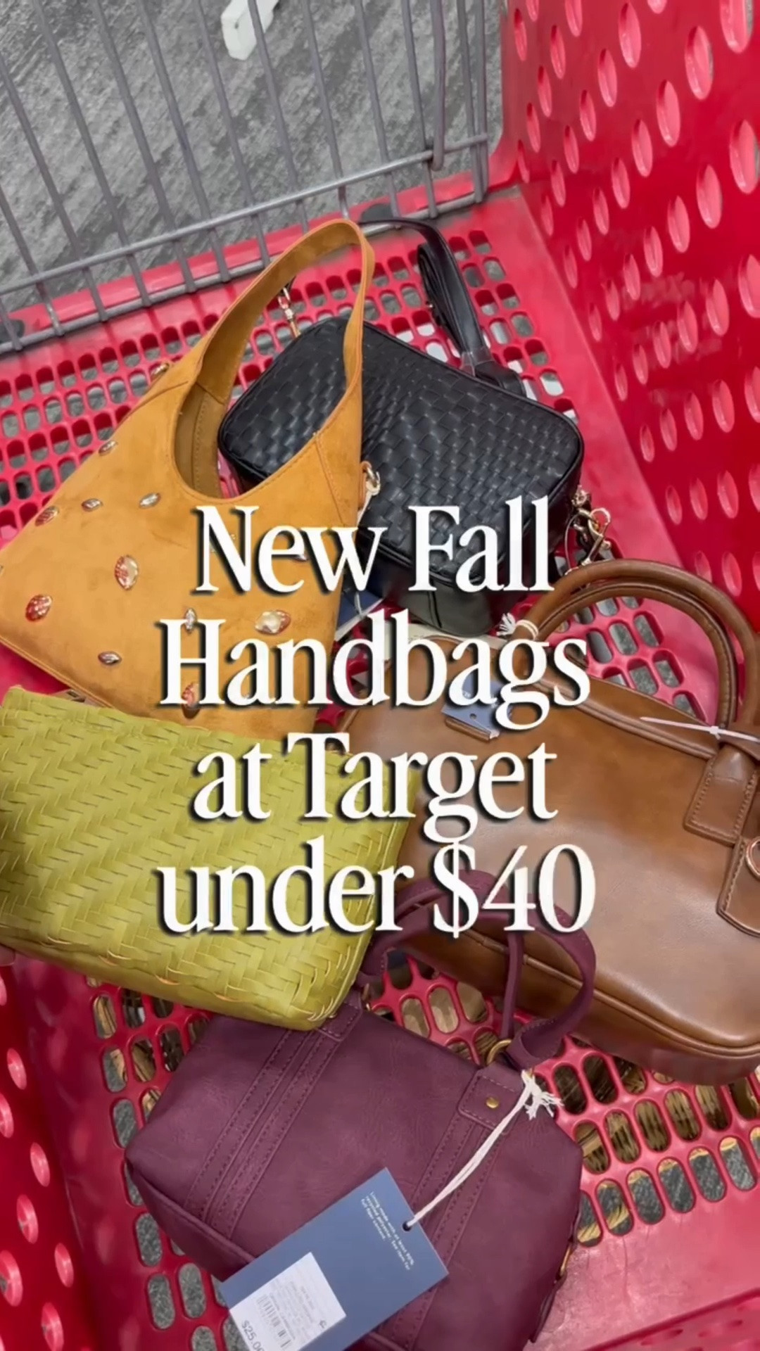 🍂 FALL HANDBAGS AT TARGET 🍂 

So many cute bag options @Target for fall! Great price for the quality! 

Handbags, Target handbags , Target finds, Target accessories, fall bag, woven bag, Smiles and Pearls

#LTKMidsize #LTKootd #LTKOver40