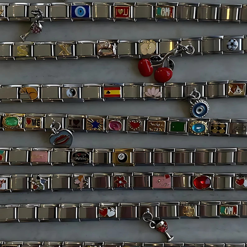 Customized Italian Charm Bracelet, Italy Charms, Custom Italy Bracelet, Charms for Bracelet, Star... | Etsy (US)