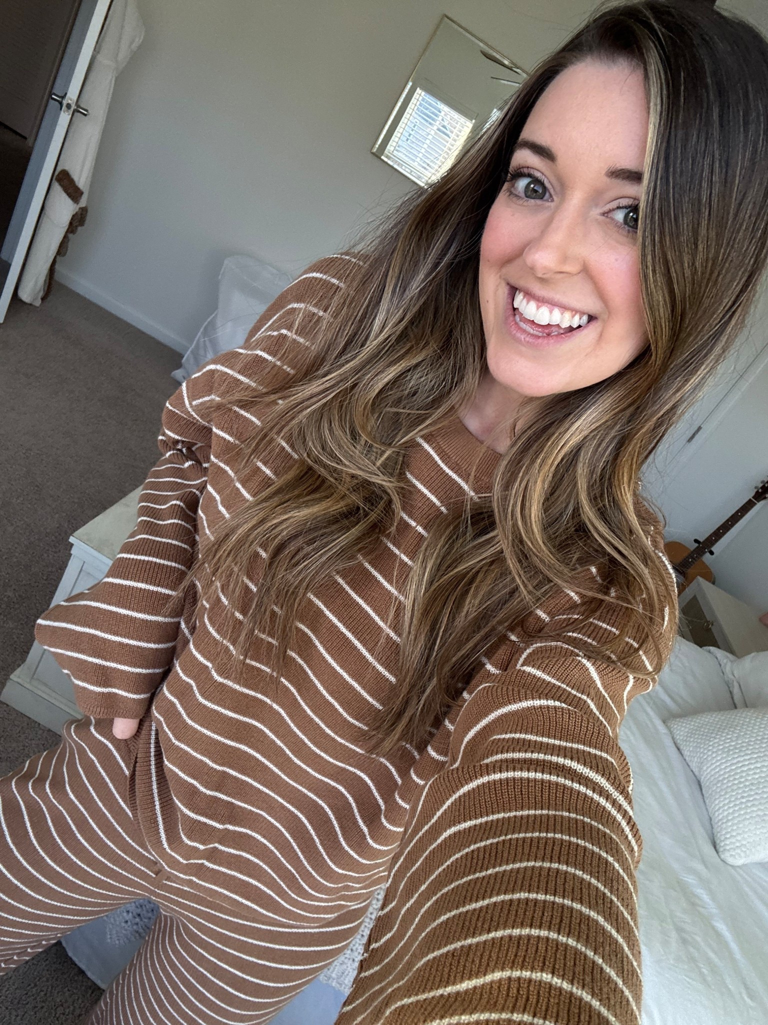 Wearing M in bottoms and L in top (sized up for cozy oversized fit) I love that the fabric is 100% cotton! 

#LTKSaleAlert #LTKSpringSale #LTKmomlife