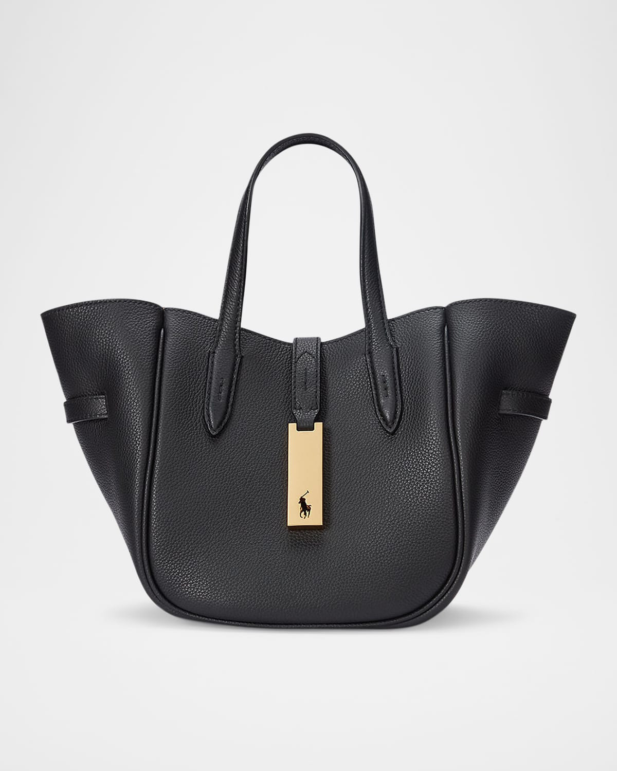 Polo ID Leather Small Tote | Neiman Marcus