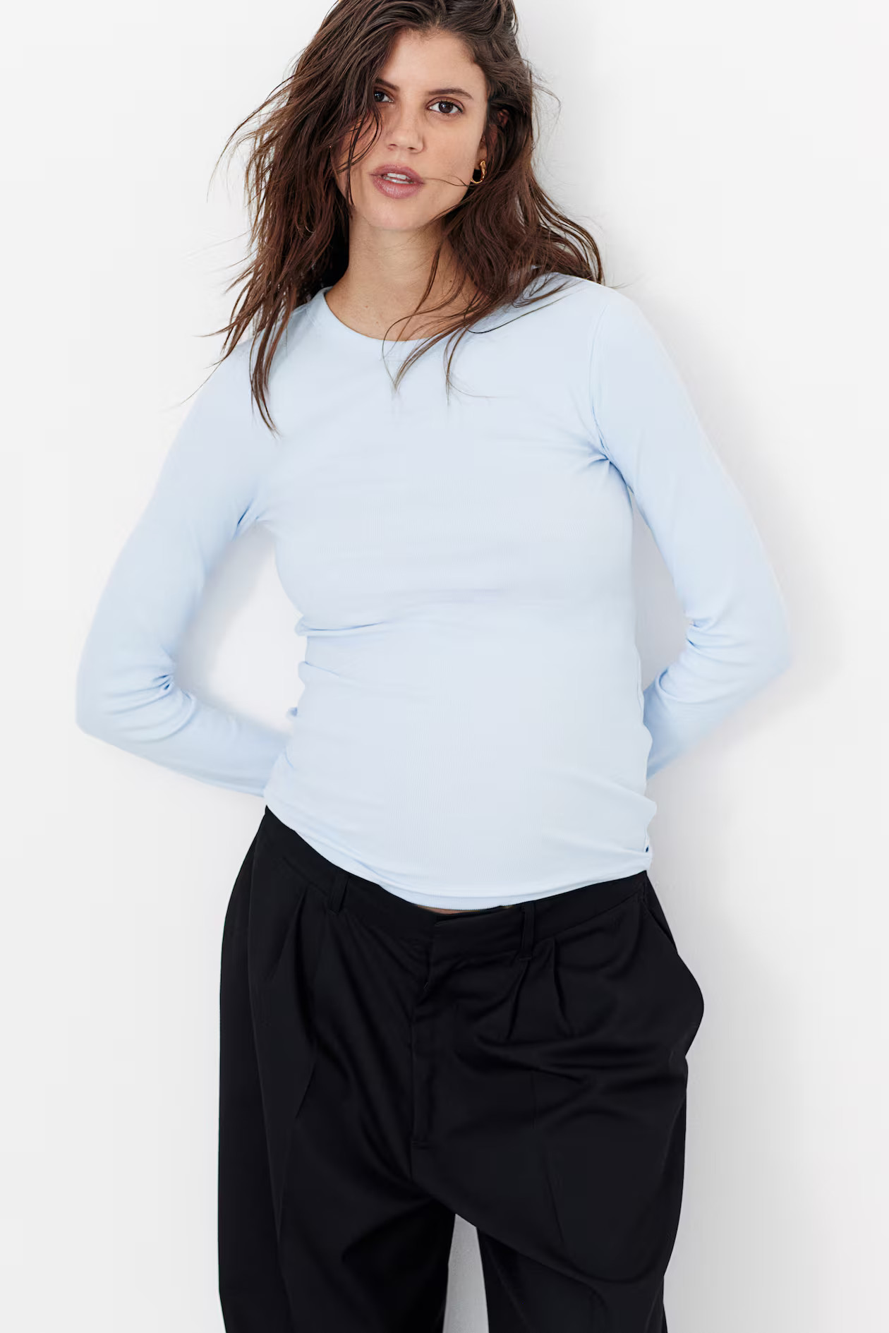 MAMA Ribbed Jersey Top | H&M (US + CA)