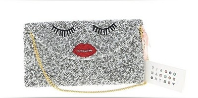 Tiana Ny Half Flap Face Rhinestone Clutch/Crossbody Bag | eBay US