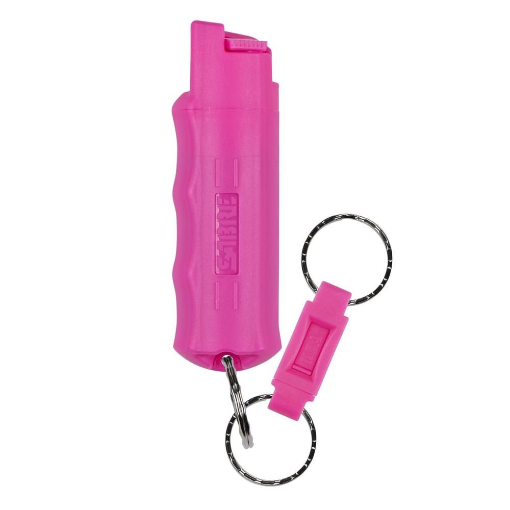 SABRE Pink Key Case Pepper Spray with Quick Release | The Home Depot