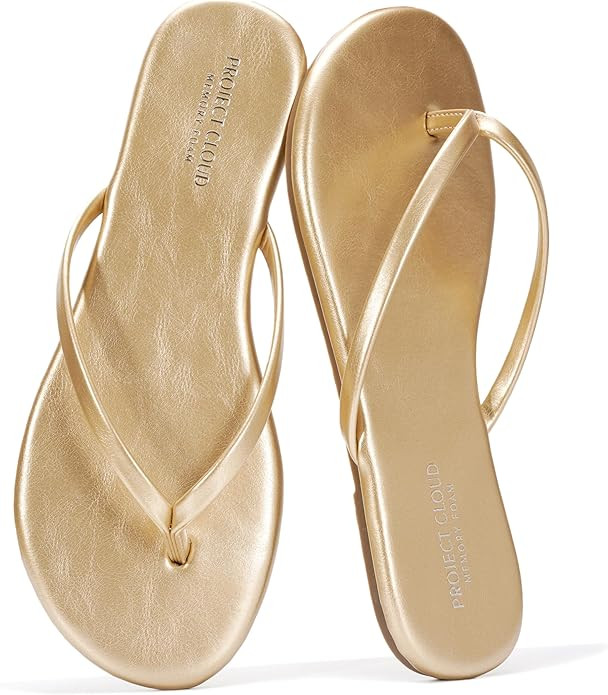 Project Cloud Flip Flops for Women Footwear- Lightweight and Memory Foam Insole Sandals for Women... | Amazon (US)