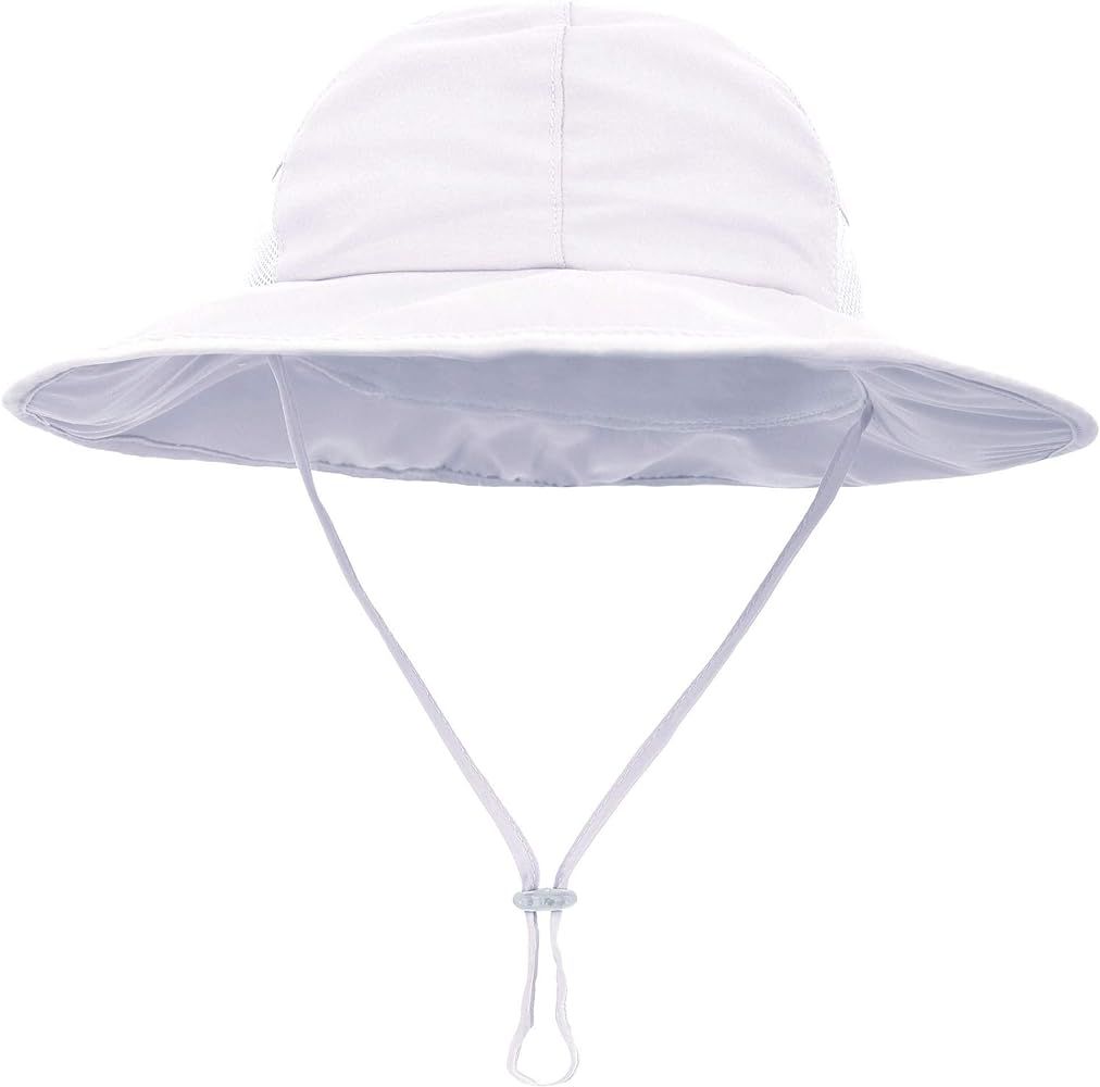 SimpliKids Sun Hat Baby Toddler Kids 50+ UPF Sun Protective Wide Brim Bucket Hat | Amazon (US)