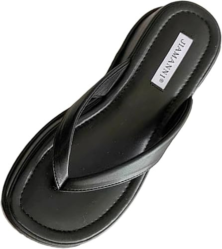 Thong Wedge Sandals for Women Platform Flip Flops Summer Resort Vacation Slide Shoes Open Toe Sli... | Amazon (US)
