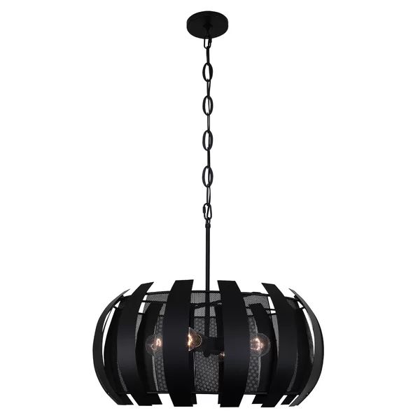 Schroer 4 - Light Shaded Drum Chandelier | Wayfair North America