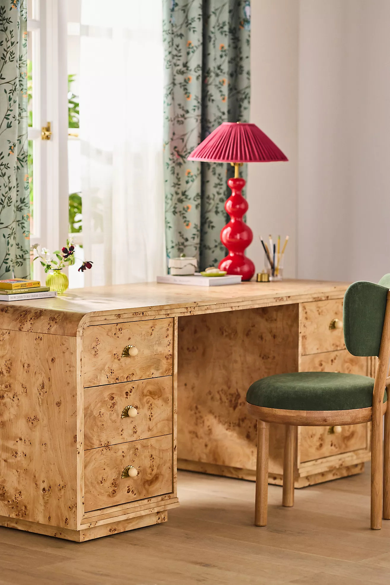 Betti Wood Executive Desk | Anthropologie (US)