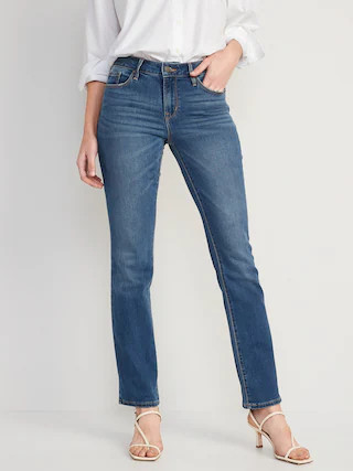 Mid-Rise Kicker Boot-Cut Jeans for Women | Old Navy (CA)