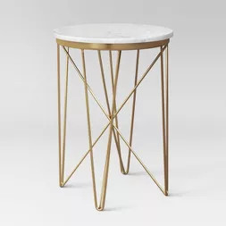 Marble Top Round Table Gold - Project 62™ | Target