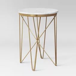 Marble Top Round Table Gold - Project 62&#8482; | Target