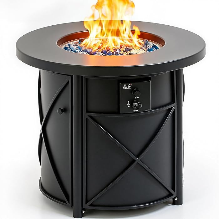 BALI OUTDOORS 50000 BTU Propane Fire Pit for Outdoor, 30 in Fire Pit Table Outdoor, Round Firepit... | Amazon (US)
