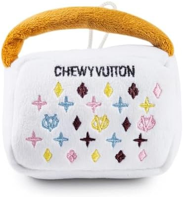 Haute Diggity Dog Chewy Vuiton Handbag Plush Squeaky Dog Toy, Soft Durable Designer-Inspired Stuf... | Amazon (US)