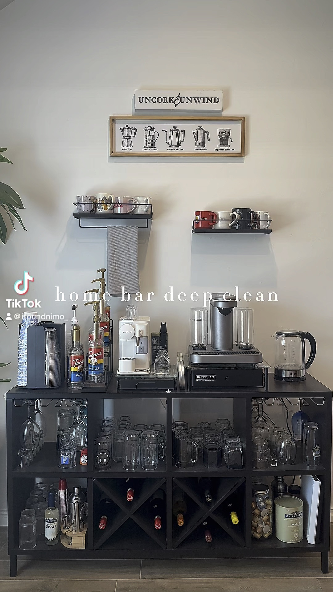home bar deep clean 🍸 

#LTKHome #LTKVideo #LTKHoliday