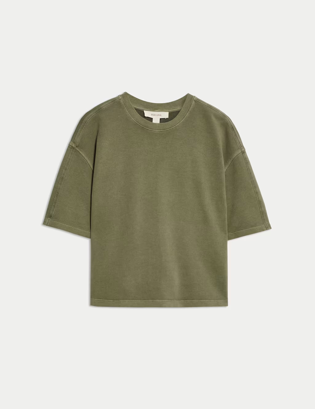 Pure Cotton Crew Neck Boxy Sweatshirt | Marks & Spencer (UK)