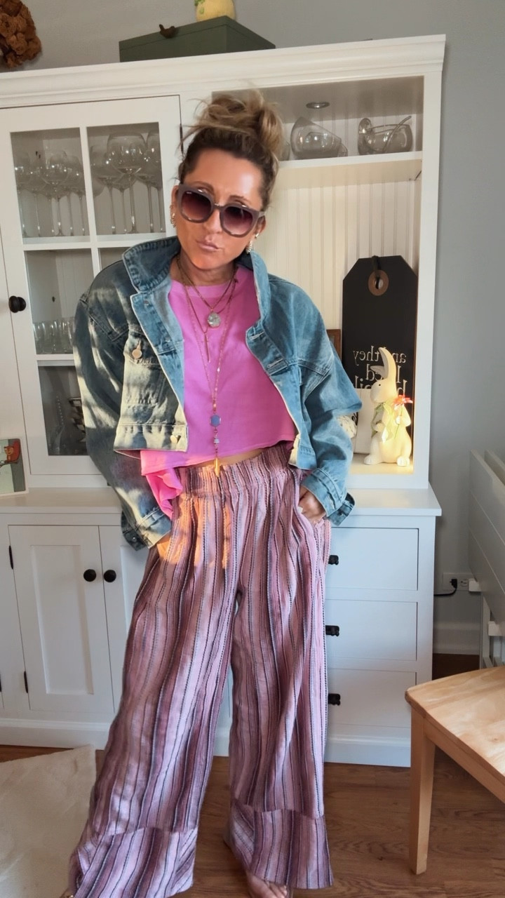 Pops of color are really helping to brighten my mood… fell in love with these pants last year and they’re back… also available in a linen blend too… I’ll always stack my jewelry because it’s a fun detail to add… 

Use code LINDSAYSAVE35 @VICI 
I grab this denim jacket constantly!!!


FP Movement, Free People, spring outfit, denim jacket, VICI 

#LTKootd #LTKgrwm