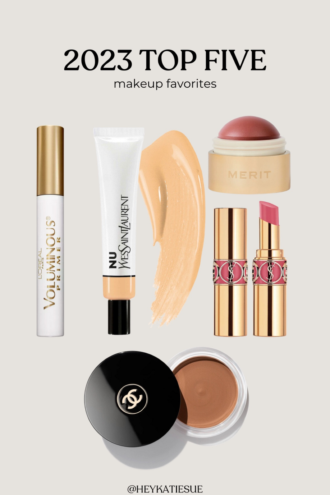 My top five 2023 favorite makeup products! 

#LTKbeauty