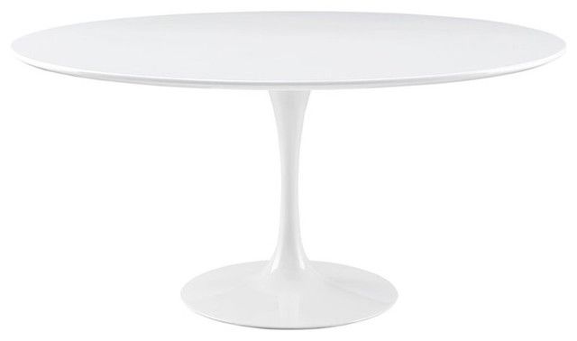 Modway Modway Lippa 60" Wood Top Dining Table, White | Houzz (App)