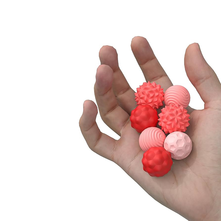 Magnetic Sensory Balls Fidget Toys - 8pcs Attraction Balls with Textures Silicone Shell for Adult... | Amazon (US)