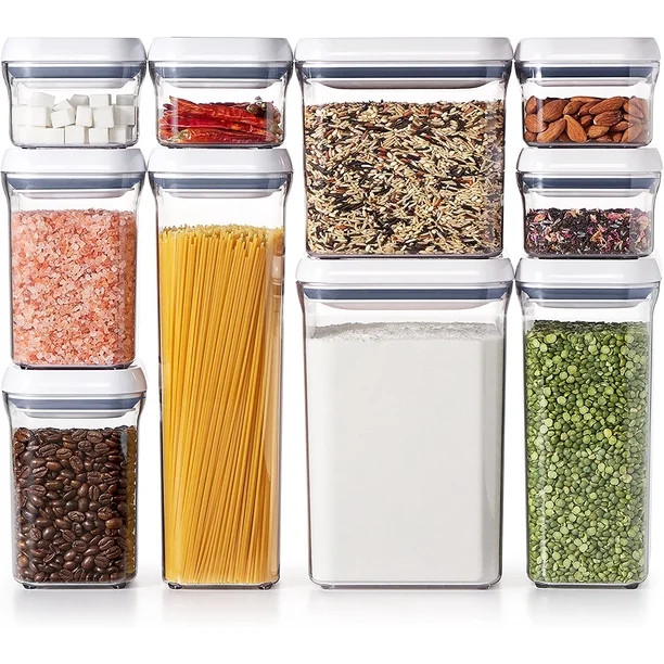 Good Grips 10-Piece Airtight Food Storage POP Container Value Set, Standard Packaging,White,10 Pi... | Walmart (US)