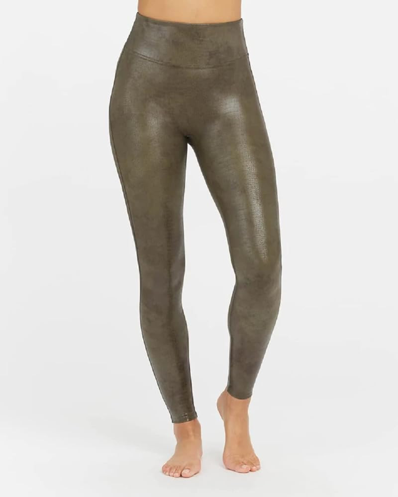 SPANX Faux Leather Croc Shine Leggings | Amazon (US)