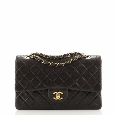 Chanel Vintage Classic Double Flap Bag Quilted Lambskin Medium  | eBay | eBay US