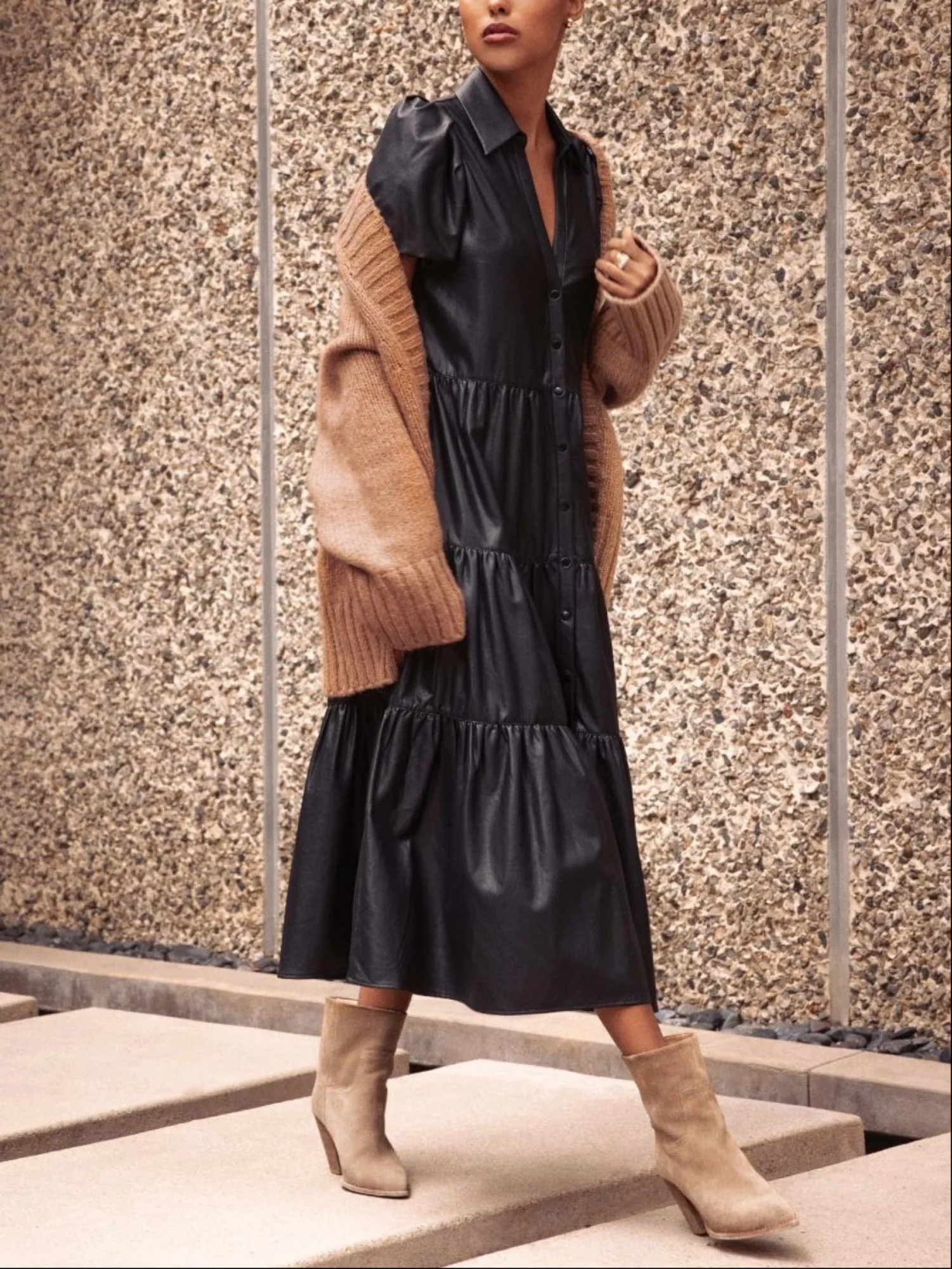 The Havana Vegan Leather Dress | Brochu Walker