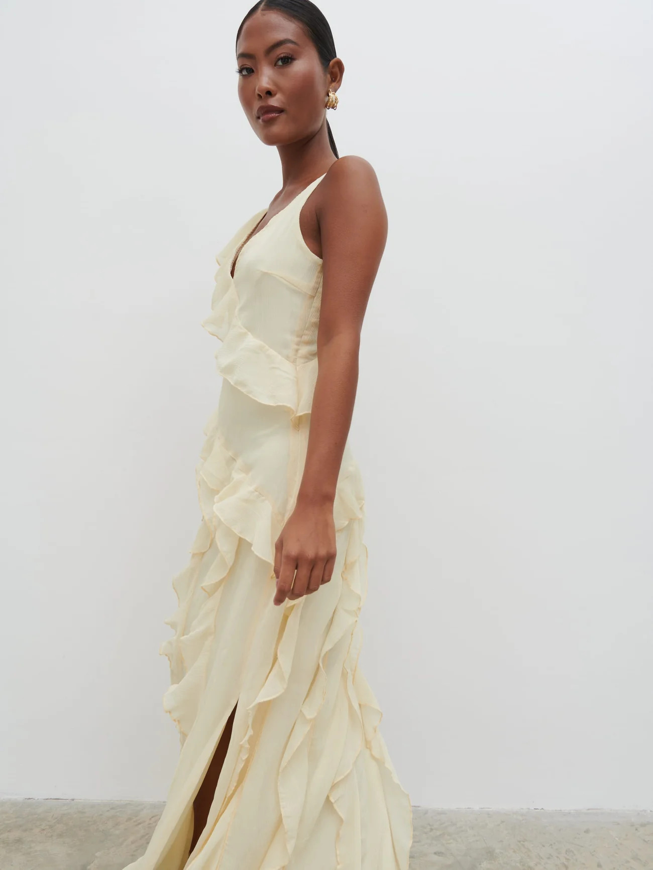 Faye Ruffle Maxi Dress | Pretty Lavish (UK)