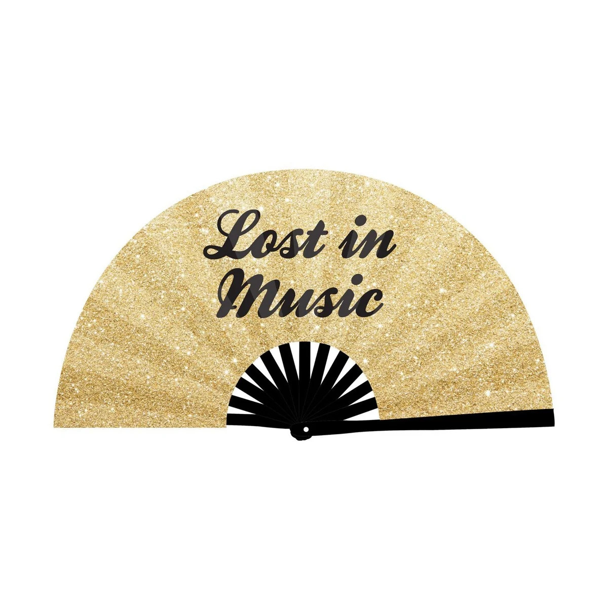 Lost in Music 33cm XL Hand Fan - Festival/Rave/Clubbing/Ibiza/Party/Dance/Summer | eBay UK